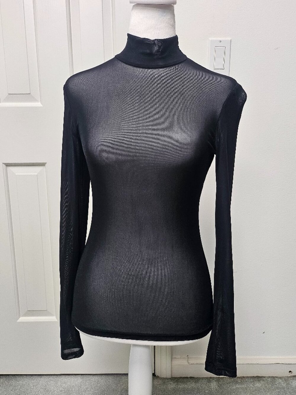 Sheer black top - Size Medium